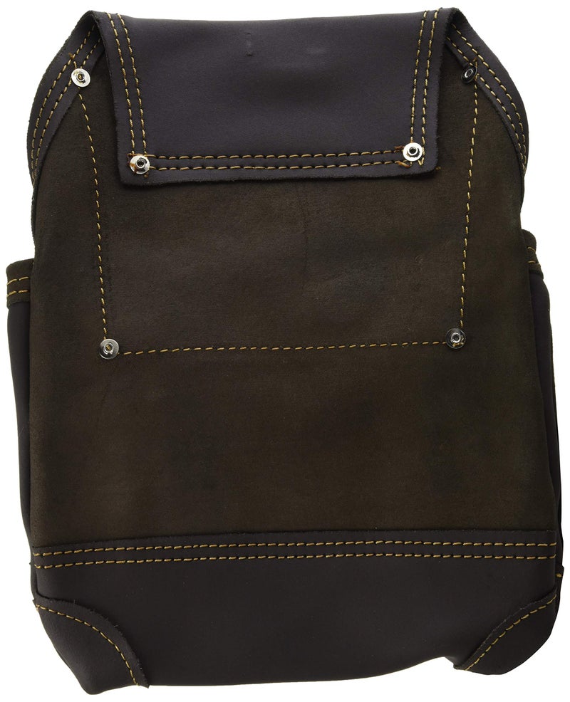 McGuire-Nicholas Oil Tanned Leather 10 Pocket Nail and Tool Pouch, Tan Brown (870-CC) - Image 2